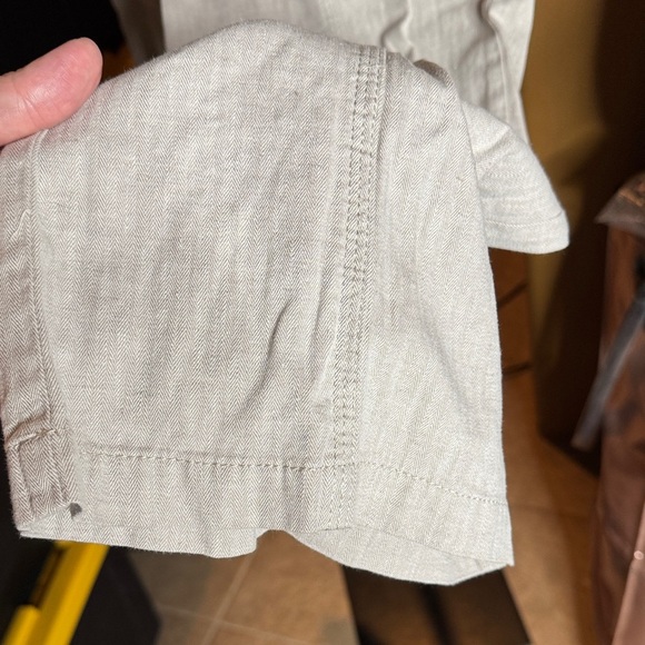 INC International Concepts Beige Linen Blend Drawstring Pants Size 2 - Picture 9 of 9